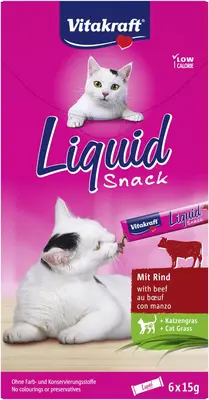 Vitakraft Liquid Snack rund & inuline, 6 x 15g - afbeelding 1
