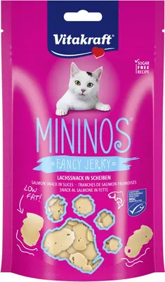 Vitakraft Mininos Fancy Jerky zalm 40g - afbeelding 1