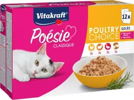Vitakraft Poésie Classique multipack gevogelte in gelei 12 x 85g kopen?