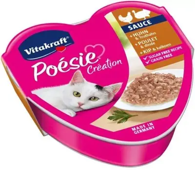 Vitakraft Poésie Creation In Saus 85 g - Kip & Kalkoen - afbeelding 6
