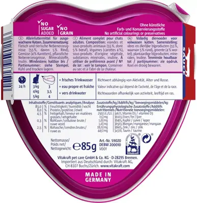 Vitakraft Poésie Création rund & wortelsaus 85g - afbeelding 2