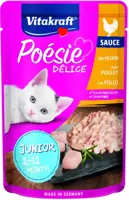 Vitakraft Poésie Délice Junior kip in saus 85g kopen?