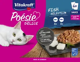 Vitakraft Poésie Délice multipack vis in saus 6 x 85g - afbeelding 1