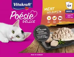 Vitakraft Poesie delisauce multip vlees 6x85g - afbeelding 1