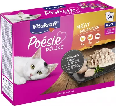 Vitakraft Poesie delisauce multip vlees 6x85g - afbeelding 9