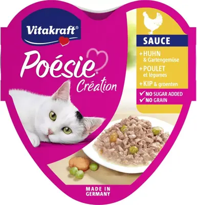 Vitakraft Poesie kip en goentesaus 85g - afbeelding 1