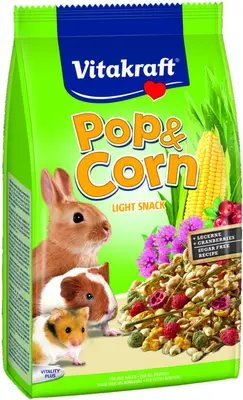 Vitakraft Pop & Corn Light knaagdierensnack 200g