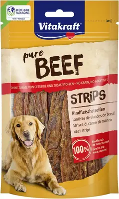 Vitakraft Pure Beef Strips 80g - afbeelding 1