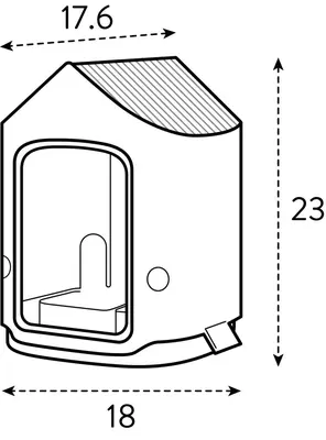 Voedersilo cosy 18cm beige - afbeelding 10