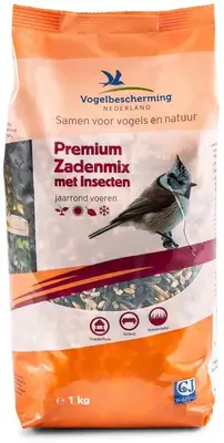 Vogebescherming Nederland Premium zadenmix met insecten 1kg - afbeelding 1