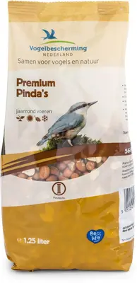 Vogelbescherming Nederland premium pinda's 1,25 liter