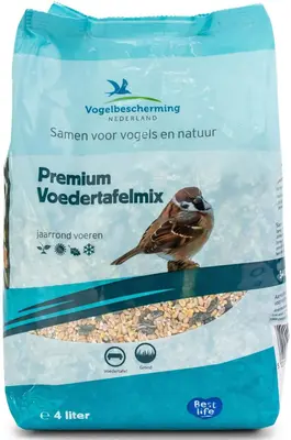 Vogelbescherming Nederland Premium voedertafelmix 4 liter - afbeelding 1