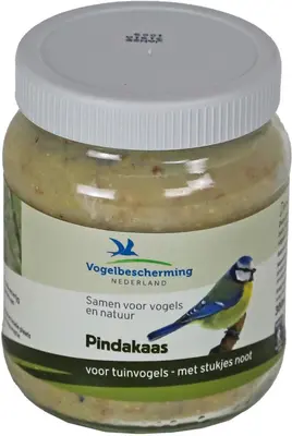 Vogelbescherming Nederland Vogelpindakaas met stukjes noot 330g - afbeelding 1
