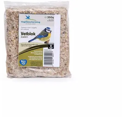 Vogelbescherming Nederland Zadenvetblok 350g - afbeelding 1