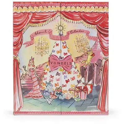 Vondels adventskalender susannah garrod 9 ornamenten roze  - afbeelding 1