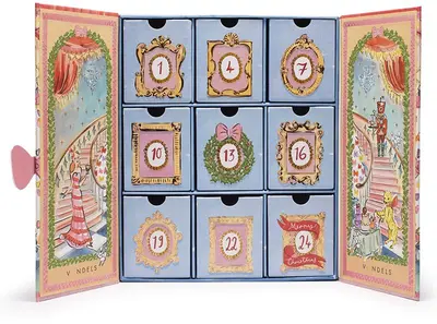 Vondels adventskalender susannah garrod 9 ornamenten roze  - afbeelding 4