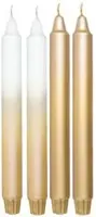 Vondels dinerkaars golden moments 25cm multi 4 stuks - afbeelding 1