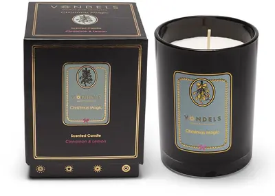 Vondels geurkaars christmas magic cinnamon & lemon - afbeelding 1