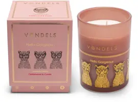 Vondels geurkaars hello gorgeous cedarwood & cumin - afbeelding 1