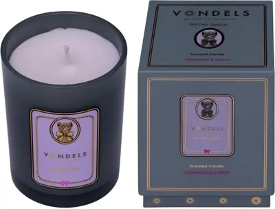 Vondels geurkaars winter spice cinnamon & lemon - afbeelding 1