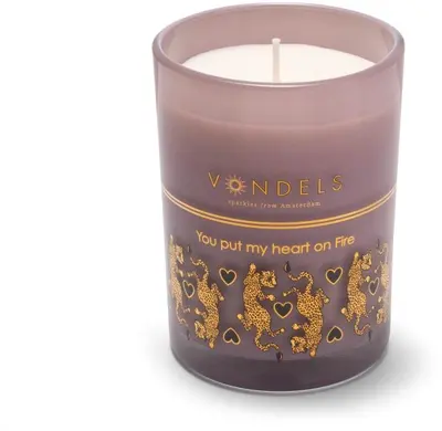 Vondels geurkaars you put my heart on fire amber & indian patchouli - afbeelding 2