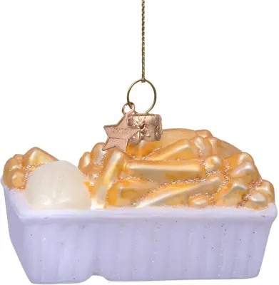Vondels glazen kerst ornament mini set snackmuur multi 6 stuks - afbeelding 5