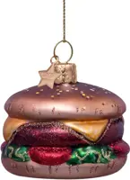 Vondels glazen kerst ornament mini set snackmuur multi 6 stuks - afbeelding 9