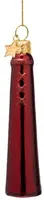 Vondels glazen kerstbal amsterdammetje 10cm rood - afbeelding 1