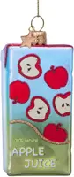 Vondels glazen kerstbal appelsap 9cm multi - afbeelding 1