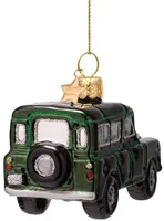 Vondels glazen kerstbal auto suv 6cm groen - afbeelding 3