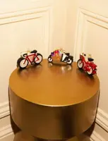 Vondels glazen kerstbal bakfiets met cadeautjes 11cm multi - afbeelding 8
