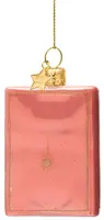 Vondels glazen kerstbal beauty bijbel 8cm oranje - afbeelding 2