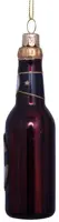 Vondels glazen kerstbal bierflesje 12.5cm bruin - afbeelding 2