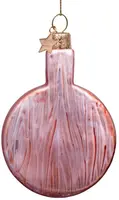 Vondels glazen kerstbal borrelplank 8cm multi - afbeelding 3