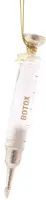 Vondels glazen kerstbal botoxspuit 9cm transparant - afbeelding 1
