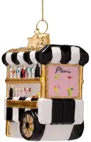 Vondels glazen kerstbal cocktailboutique 8cm multi - afbeelding 2