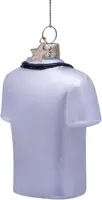 Vondels glazen kerstbal doktersjas 8cm wit - afbeelding 4