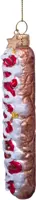 Vondels glazen kerstbal frikandel speciaal 12cm multi - afbeelding 4