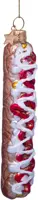 Vondels glazen kerstbal frikandel speciaal 12cm multi - afbeelding 2