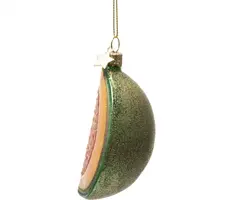 Vondels glazen kerstbal galiameloen 8.5cm multi - afbeelding 3