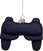 Vondels glazen kerstbal game controller 10cm zwart - afbeelding 2