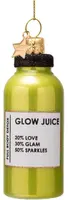 Vondels glazen kerstbal glow juice 10cm groen - afbeelding 1