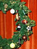 Vondels glazen kerstbal golftas 15cm bruin - afbeelding 6