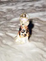 Vondels glazen kerstbal hond labrador met skikleding 9.5cm multi - afbeelding 6