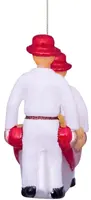 Vondels glazen kerstbal kaasdragers alkmaar 7cm wit, rood - afbeelding 6