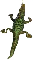 Vondels glazen kerstbal krokodil 2.5cm groen  - afbeelding 3