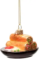 Vondels glazen kerstbal loempia's 7cm multi - afbeelding 2