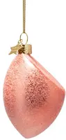 Vondels glazen kerstbal make-up spons 4cm roze - afbeelding 2