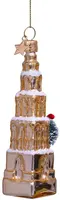 Vondels glazen kerstbal martinitoren groningen 12.5cm goud - afbeelding 4