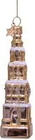 Vondels glazen kerstbal martinitoren groningen 12.5cm goud - afbeelding 3